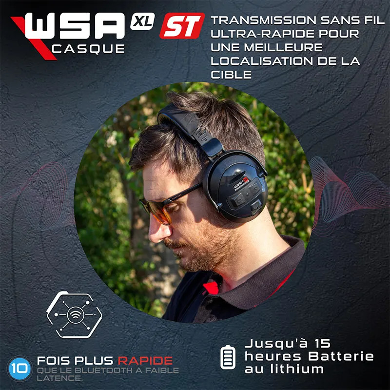 Casque XP WSA XL ST : sans fil intégral Déus 2 | Detecteurs.fr