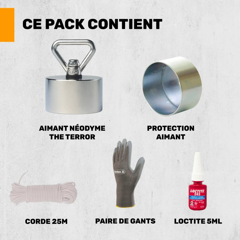 Pack pêche à l’aimant Terror 360° complet | Detecteurs.fr