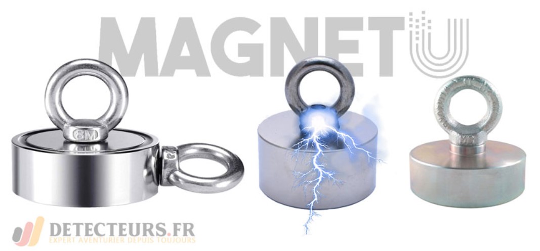 700Kg Aimant Néodyme Détection Puissant Adhérence Pêche Trésor 10 Corde Kit 