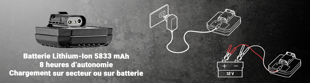 chargement de la batterie du GPX 6000